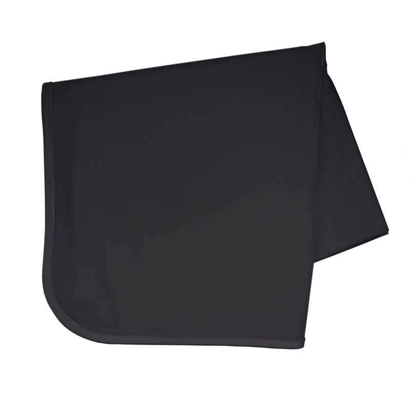 BapronBaby Minimalist Black Splash Mat - Waterproof Catch-All for Under High Chairs, Floors, Tables, Playtime or Arts & Crafts - Machine Washable - 45" x 45” - Image 1