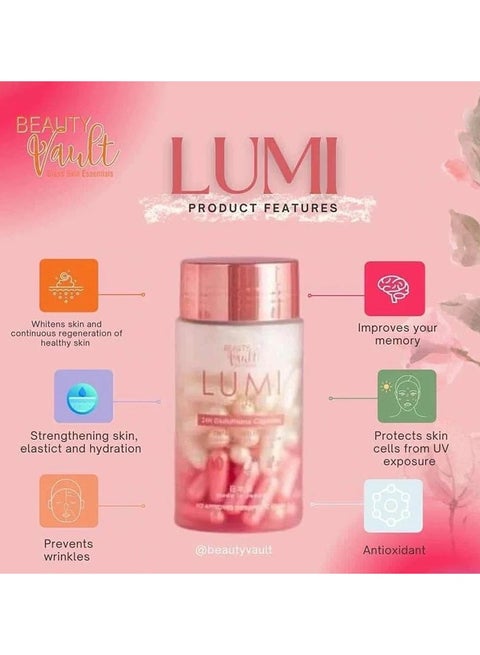Lumi Glutathione Whitening (60 Capsules)