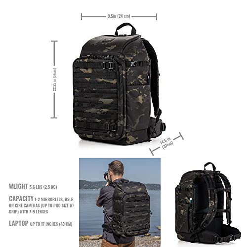 Tenba Axis v2 32L Camera Backpack for DSLR and Mirrorless Cameras and Lenses Plus a 17-inch Laptop – Multicam Black (637-759) - Image 2
