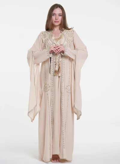 AL BENT AL SHARQIEH embroidered kaftan dress
