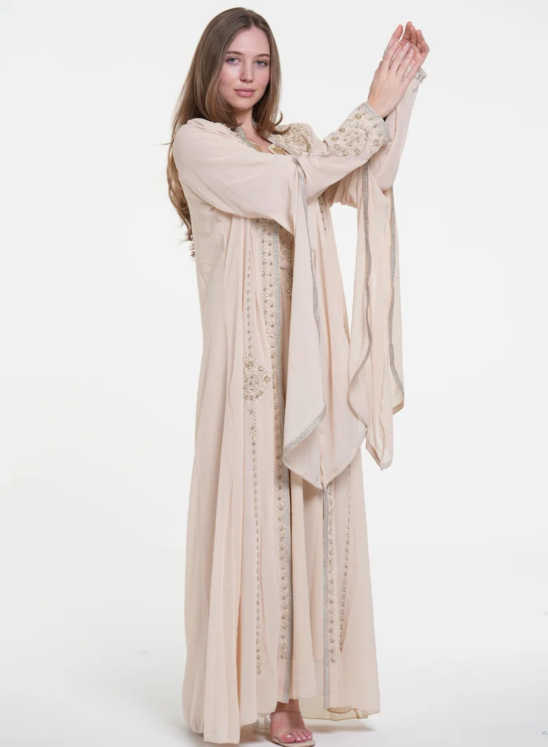 AL BENT AL SHARQIEH embroidered kaftan dress
