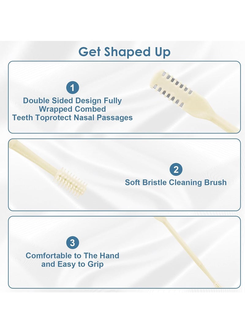 General - 2-in-1 Nasal Hair Cutter, Upgrade Double Sided Nose Hair Knife, 360° Nostril Hair Remover Tool, Nose Hair Trimmer, Nasal Hair Cutter for Men Women, with Soft Cleaning Brush - Image 1