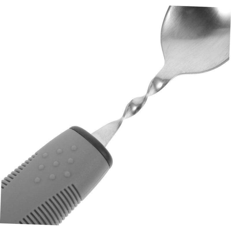 OUNONA 1 Set Portable Adaptive Utensil For Disabled Elderly Non Slip Cutlery With Flexible Handles Convenient Travel Dining Aid Independence Comfort - Image 3