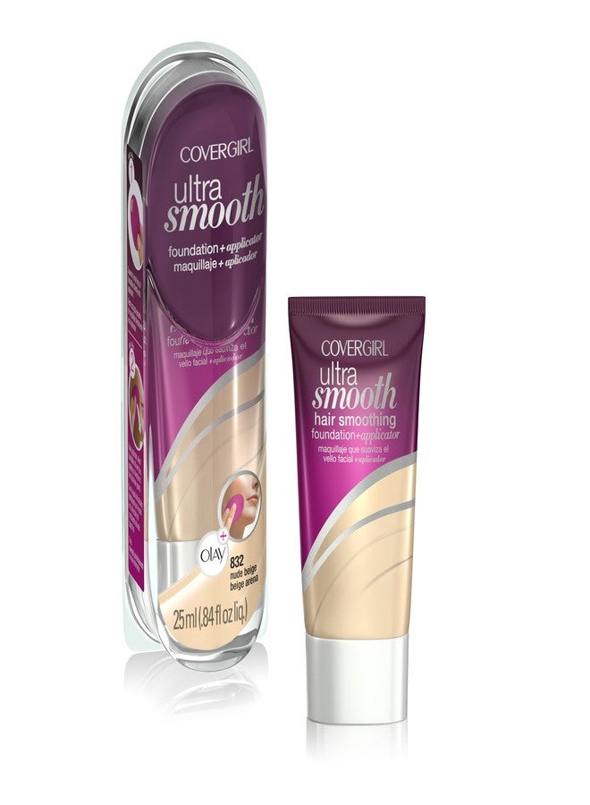 CoverGirl Ultrasmooth Foundation Plus Applicator, Nude Beige 832, 0.85 Fluid Ounce - Image 3
