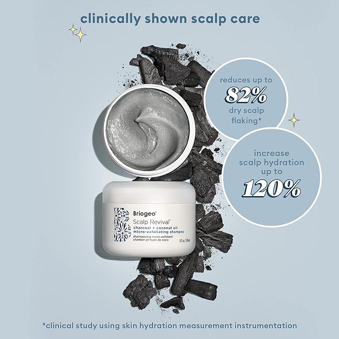 Briogeo Scalp Revival Exfoliator Charcoal Shampoo Treatment for Dry Itchy Scalp Clarifying Shampoo for Build Up 59ml - Image 3