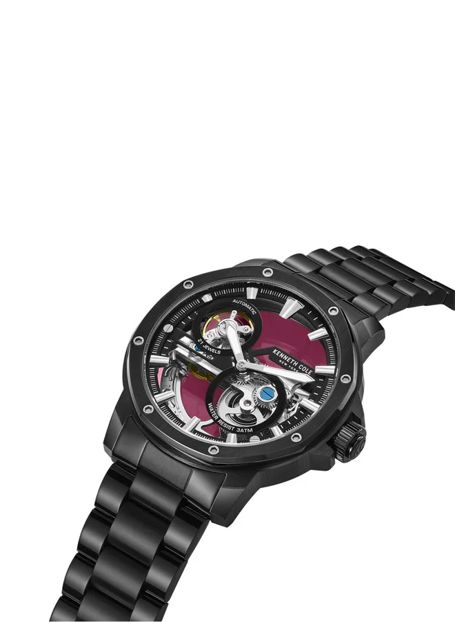 Kenneth Cole New York Kenneth Cole New York 40mm Automatic Men's Watch with Chocolate Dial & Chocolate Stainless Steel Bracelet