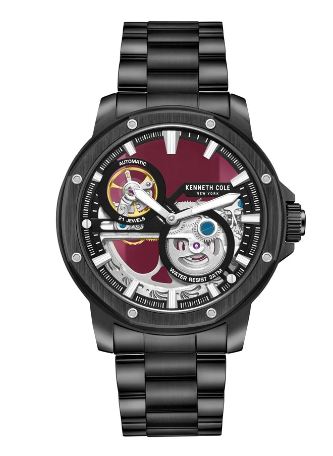 Kenneth Cole New York Kenneth Cole New York 40mm Automatic Men's Watch with Chocolate Dial & Chocolate Stainless Steel Bracelet