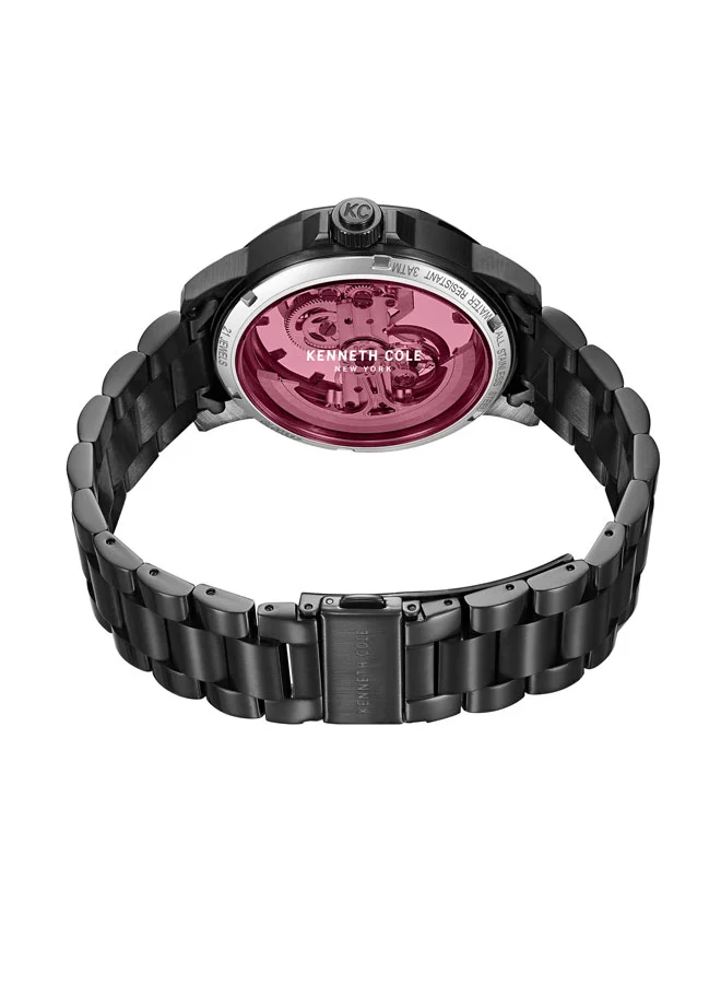 Kenneth Cole New York Kenneth Cole New York 40mm Automatic Men's Watch with Chocolate Dial & Chocolate Stainless Steel Bracelet