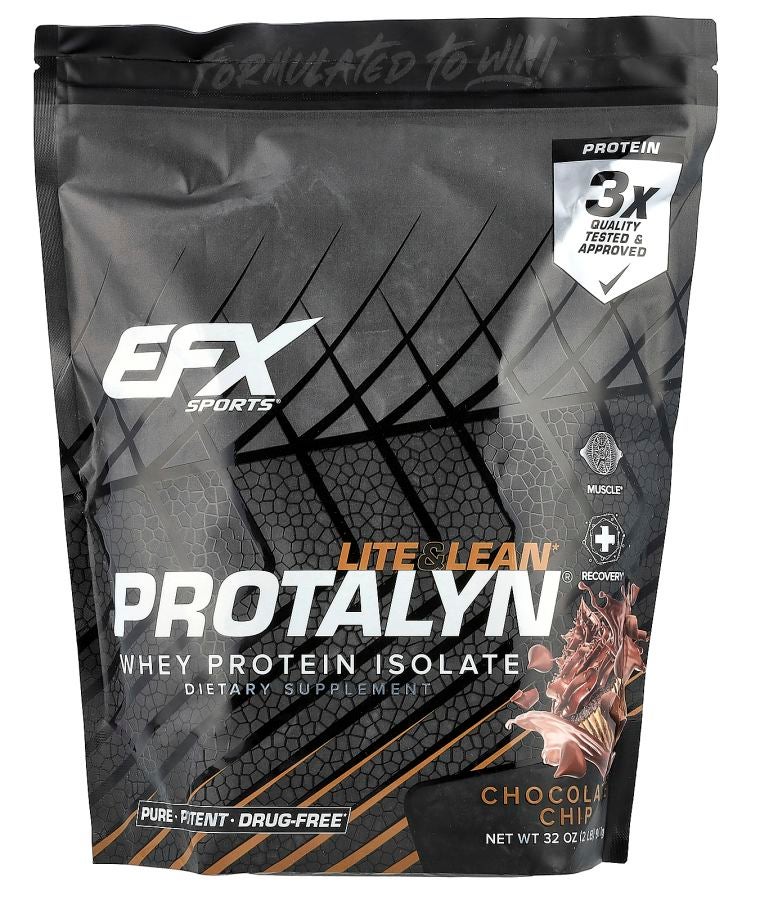 EFX SPORTS Protalyn® Whey Protein Isolate Chocolate Chip 2 lb (907 g)