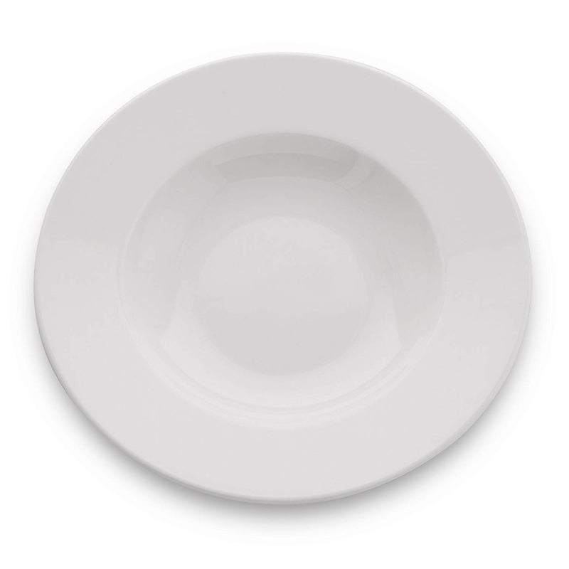 Saaikee Pasta Plate/Soup Plate/Maggi PlateTableware (22 cm, 6 Plates) White opalware Tempered - Image 2