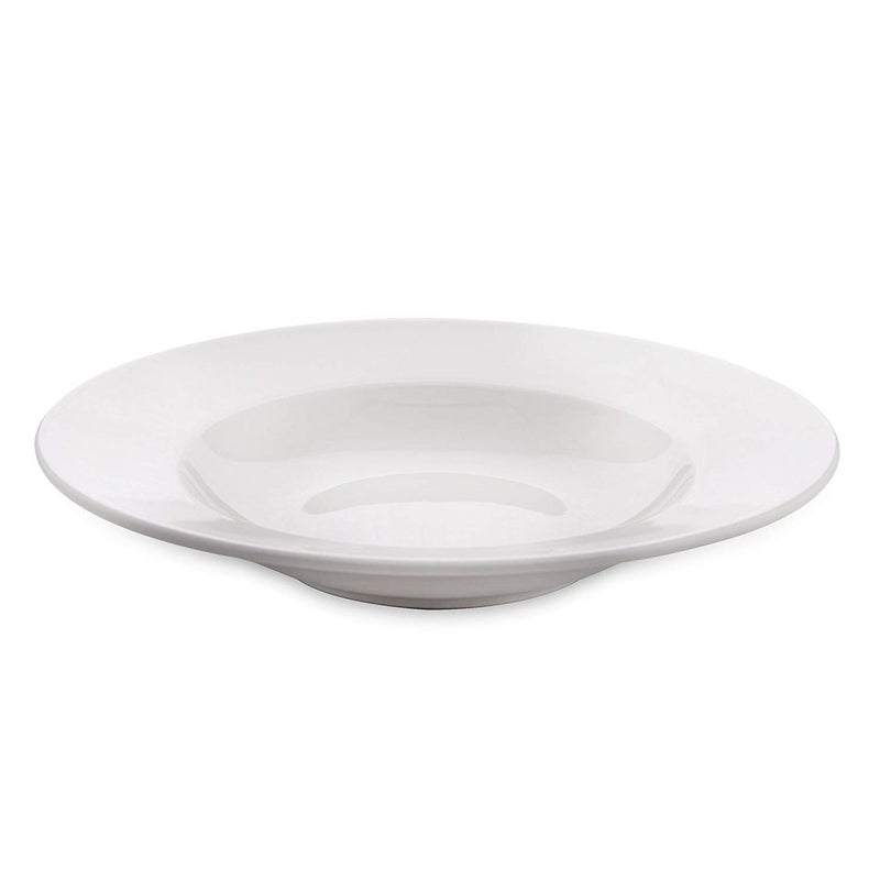 Saaikee Pasta Plate/Soup Plate/Maggi PlateTableware (22 cm, 6 Plates) White opalware Tempered - Image 3