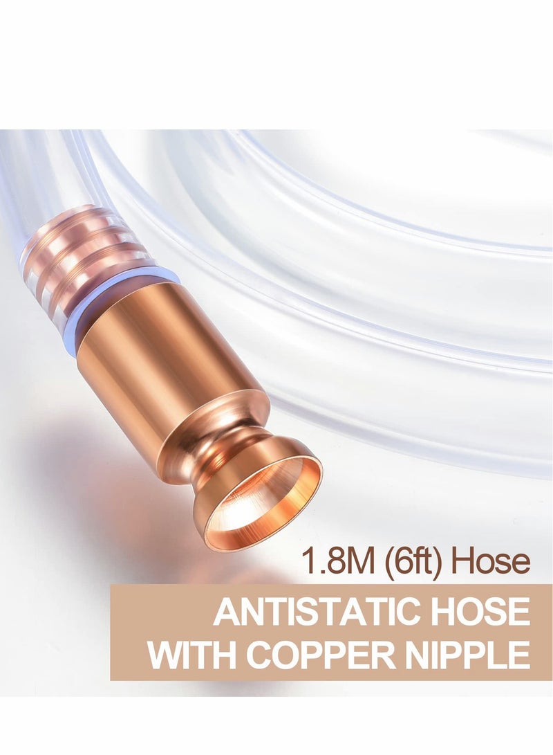 Excefore Gas Siphon 6FT Multi-Purpose Super Easy Pump,1/2" Valve Tubing Safe (White) - Image 3