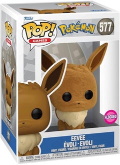 Funko Pokemon Pop: Eevee Eevee Flocked # 577 Special Edition
