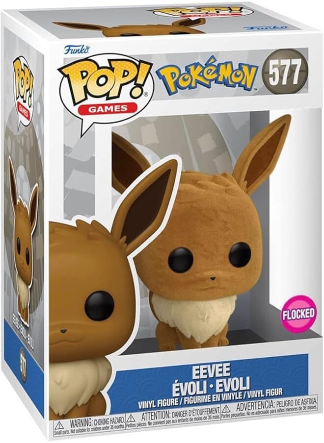 Funko - Funko Pokemon Pop: Eevee Eevee Flocked # 577 Special Edition - Image 1