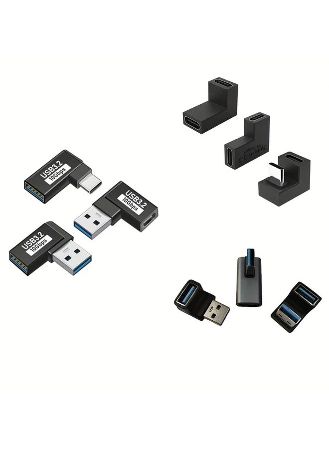 USB C Male to USB C Female U Type Adapter for Phones Computers Tablets - Image 5