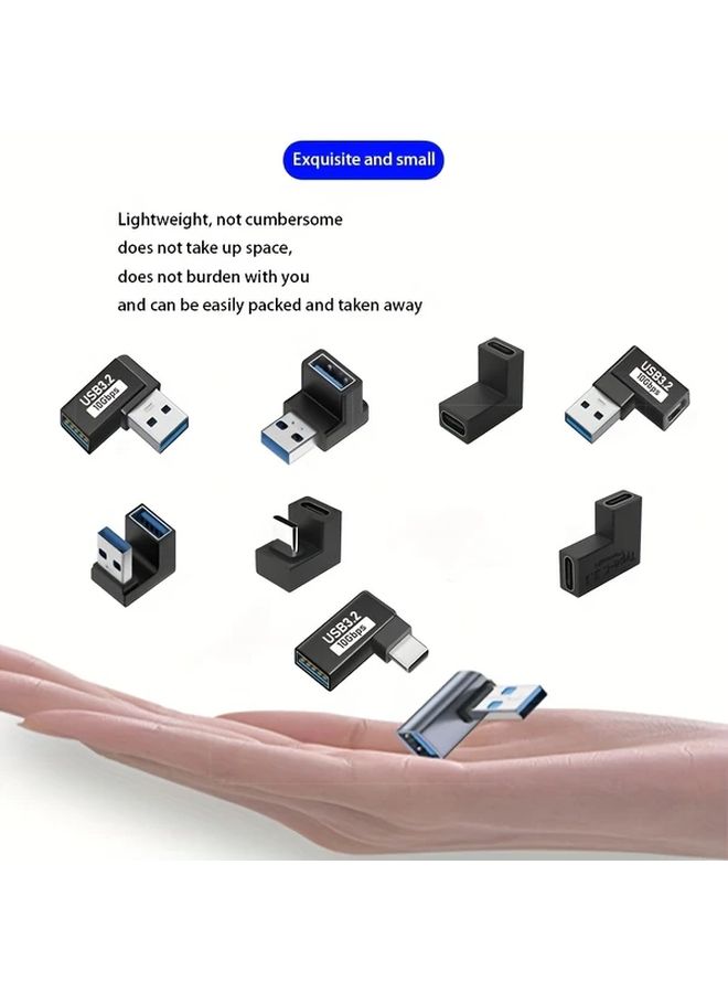 USB C Male to USB C Female U Type Adapter for Phones Computers Tablets - Image 3