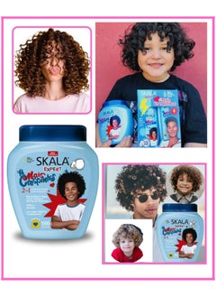 SKALA Skala Mais Crespinhos (2 in 1) Kids Treatment Cream, styling, Moisturizing and Deep Hydration for Frizzy and Curly Hair 1000g ( Brazil )  - Image 2
