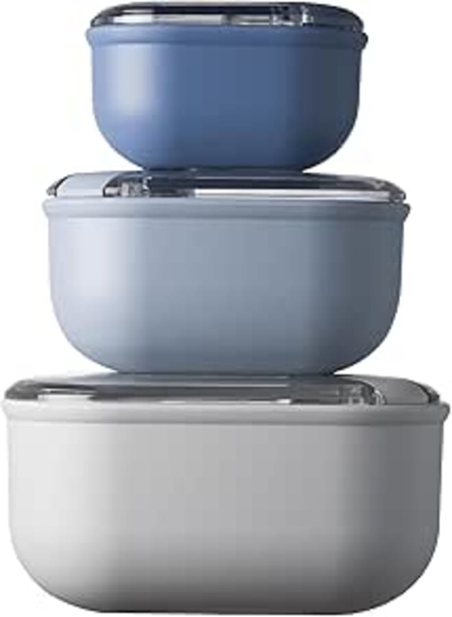 Omada Leak Proof PULL BOX Square 3 Pcs. Set - Sky