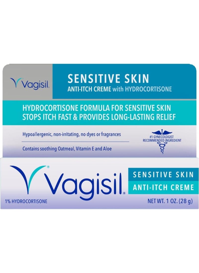 Vagisil - Anti Itch Creme With Hydrocortisone Sensitive Skin 1 oz - Image 1