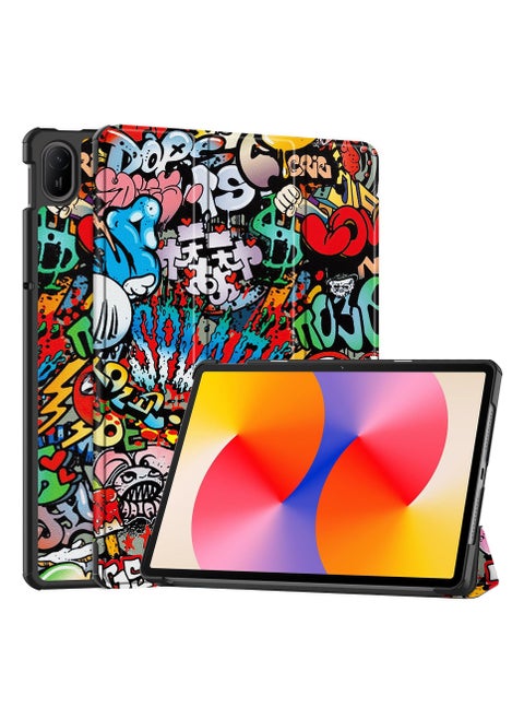 Case Compatible with Huawei MatePad SE 11 inch 2024 Tri-Fold Smart Tablet Case,Hard PC Back Shell Slim Multi- Viewing Angles Stand Folio Cover