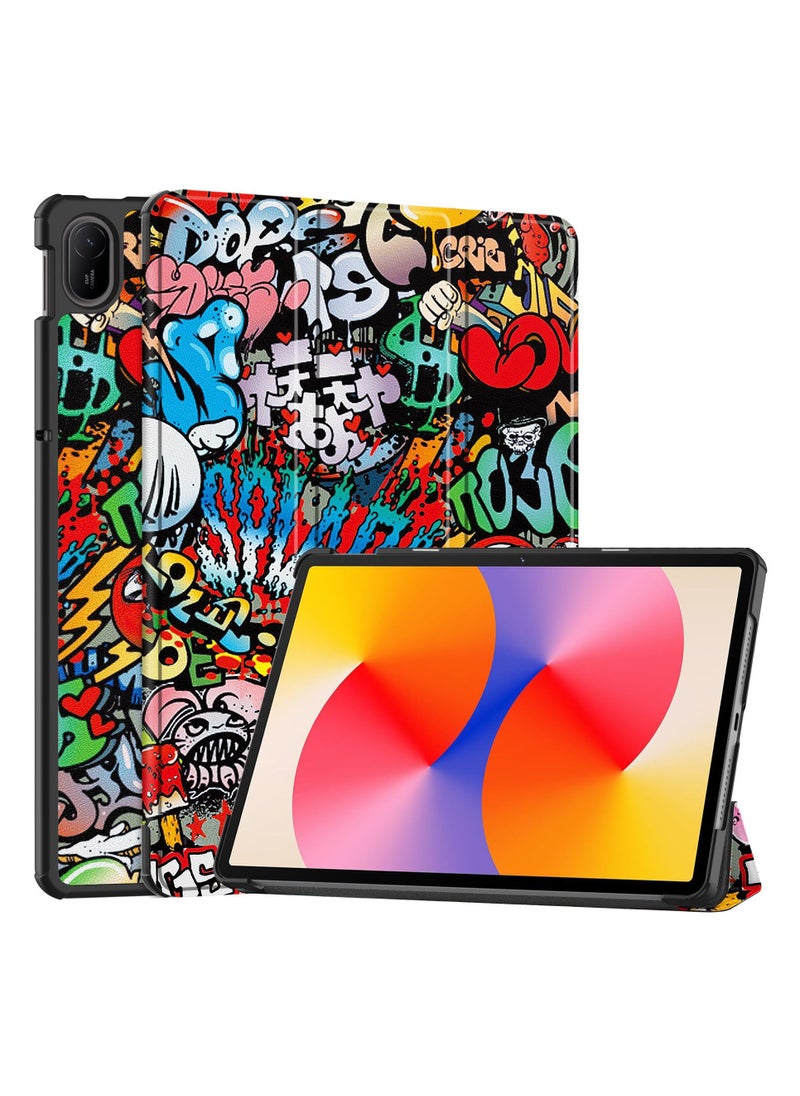 General Case Compatible with Huawei MatePad SE 11 inch 2024 Tri-Fold Smart Tablet Case,Hard PC Back Shell Slim Multi- Viewing Angles Stand Folio Cover  - Image 1
