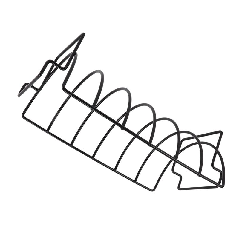 Rib Rack Non Stick Coated Chicken Steak Roasting Stand Barbecue Tool Beef Ribs Grill - Image 1