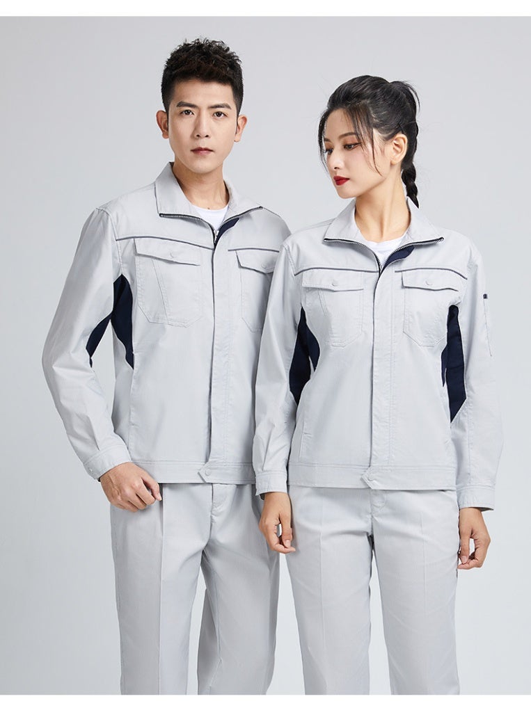 NIBEMINENT Summer Design Work Clothing Bamboo Fiber Elastic Comfortable Factory Workshop Uniforms Worker Coveralls Breathable Work Wear - Image 2