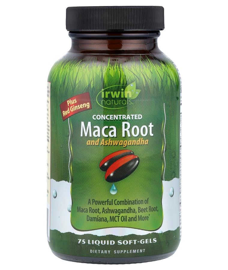 Concentrated Maca Root and Ashwagandha 75 Liquid Soft-Gels