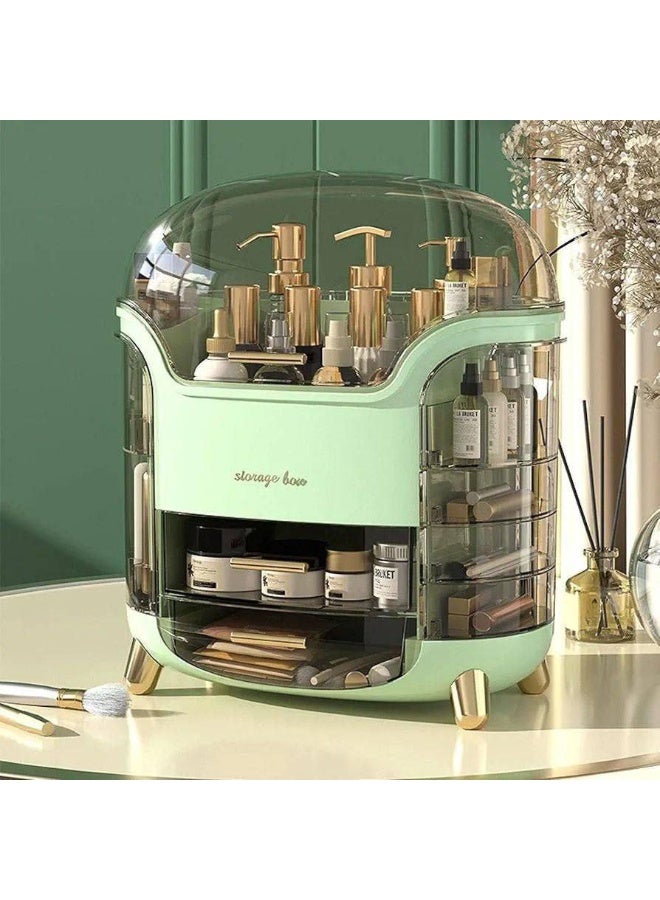 Perfume Makeup Storage Organizer, Cosmetic Organizer with Lid, Makeup Box for Bedroom, Dresser and Bathroom Dustproof and Waterproof