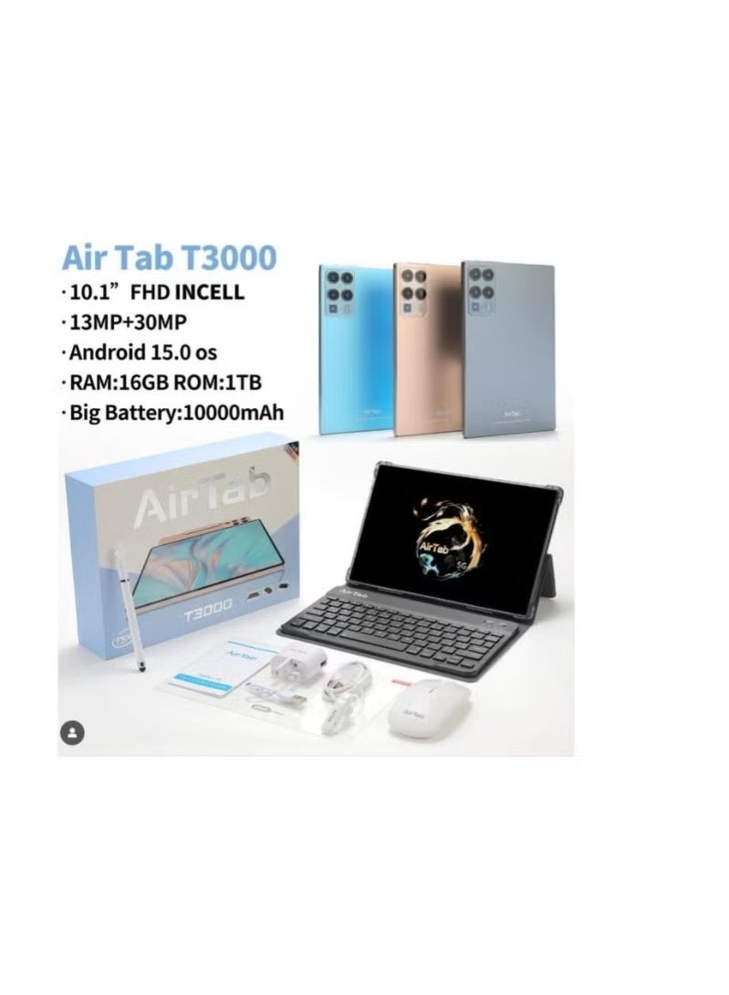 AIR TAB T3000 5G Smart Tablet 10.1” FHD Incell – Android 15, 16GB RAM, 1TB Storage, Keyboard, Mouse & Pen Included - Image 4