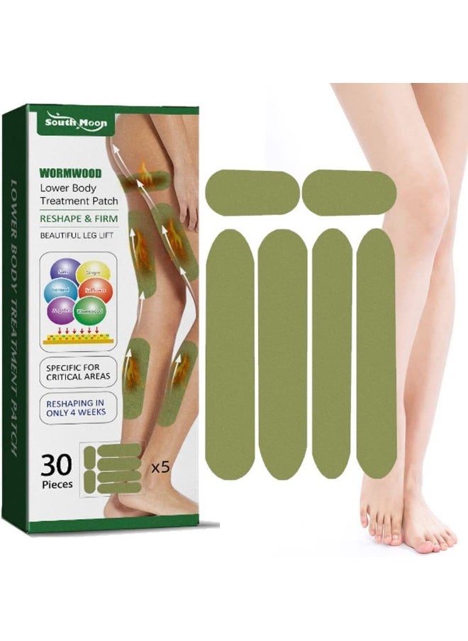 SOUTH MOON HerbalLegs Plasters, Herbal Leg Lifting Sticker, Leg Slimming Patches, Herbal Legs Cellulite Reduction Plasters, Natural Leg Fat Burners Lifting Sticker Firming & Cellulite Sticker (3 Box)  - Image 2