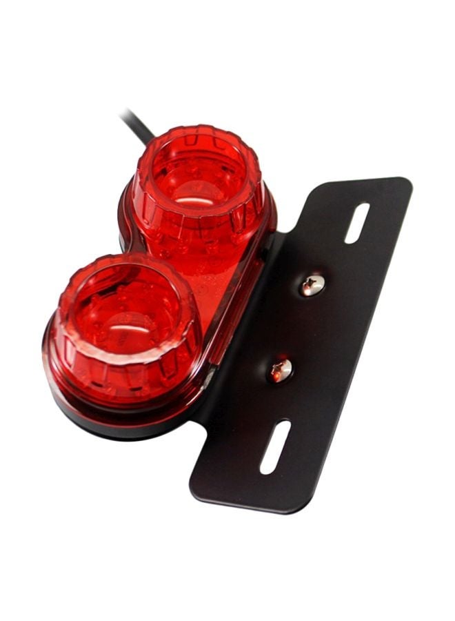MUNTAQI Universal LED Motorcycle Dual License Plate Holder Lights - Image 1