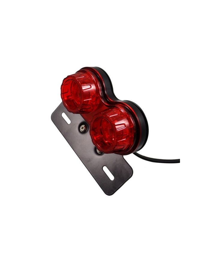 MUNTAQI Universal LED Motorcycle Dual License Plate Holder Lights - Image 4