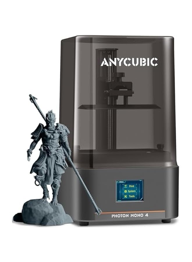 Starwell Photon Mono 4, Resin 3D Printer with 7'' 10K Mono LCD Screen, Stable LighTurbo Light Source and 70mm/h Fast Printing, Print Volume 6.04'' x 3.42'' x 6.49''  - Image 1