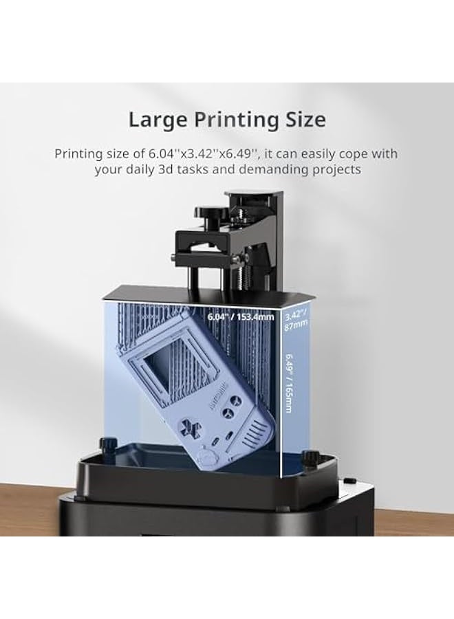 Starwell Photon Mono 4, Resin 3D Printer with 7'' 10K Mono LCD Screen, Stable LighTurbo Light Source and 70mm/h Fast Printing, Print Volume 6.04'' x 3.42'' x 6.49''  - Image 4