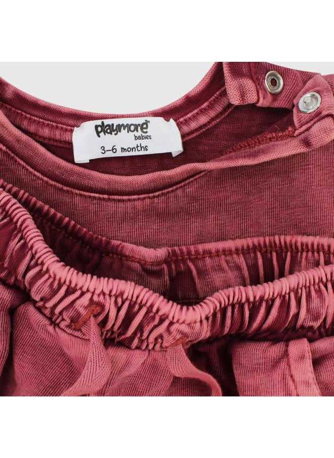 playmore - Unisex Maroon Outfit Set - Image 1