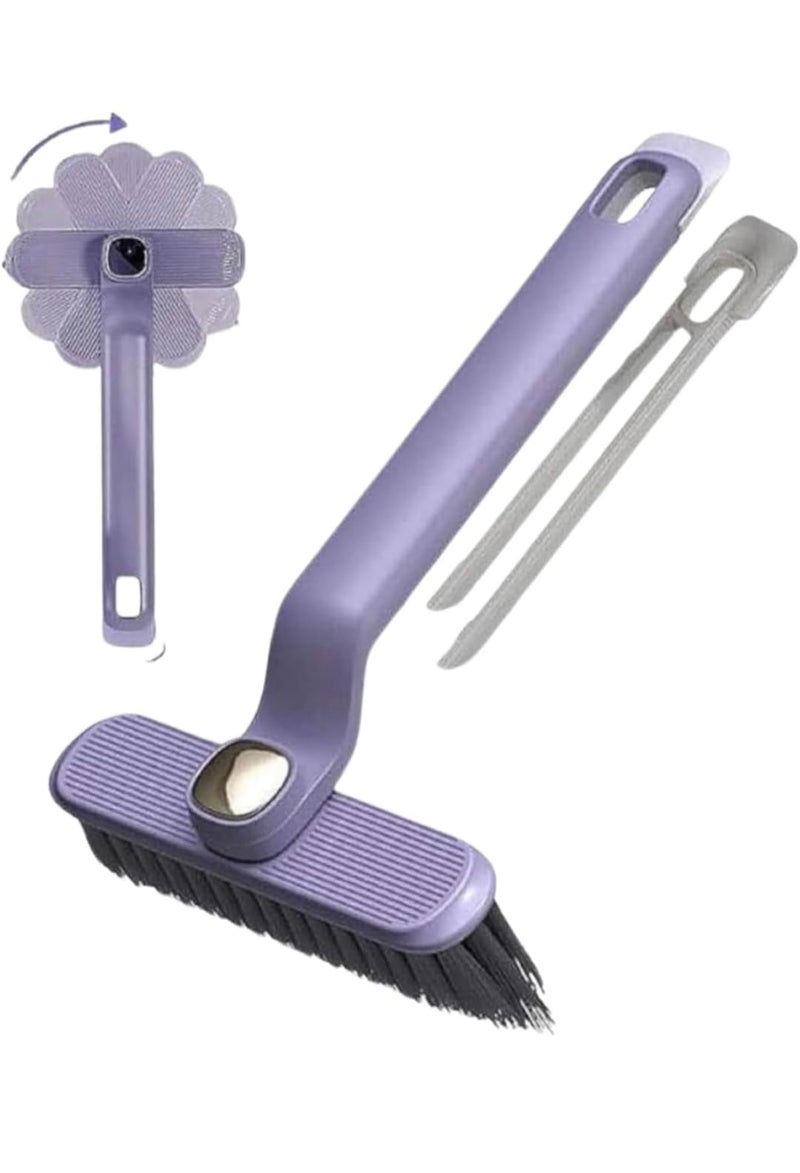Illuminati store Multi-Function Rotating Crevice Cleaning Brush - 360 Degree Hard Bristle Gap Brush for Corners - Perfect for Cleaning Bathrooms, Kitchens, and Tile Floors - Image 1