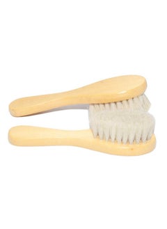 Thoraya Baby Hair Brush with Wooden Handle Soft Goat Bristles Newborn Brush  - Image 2
