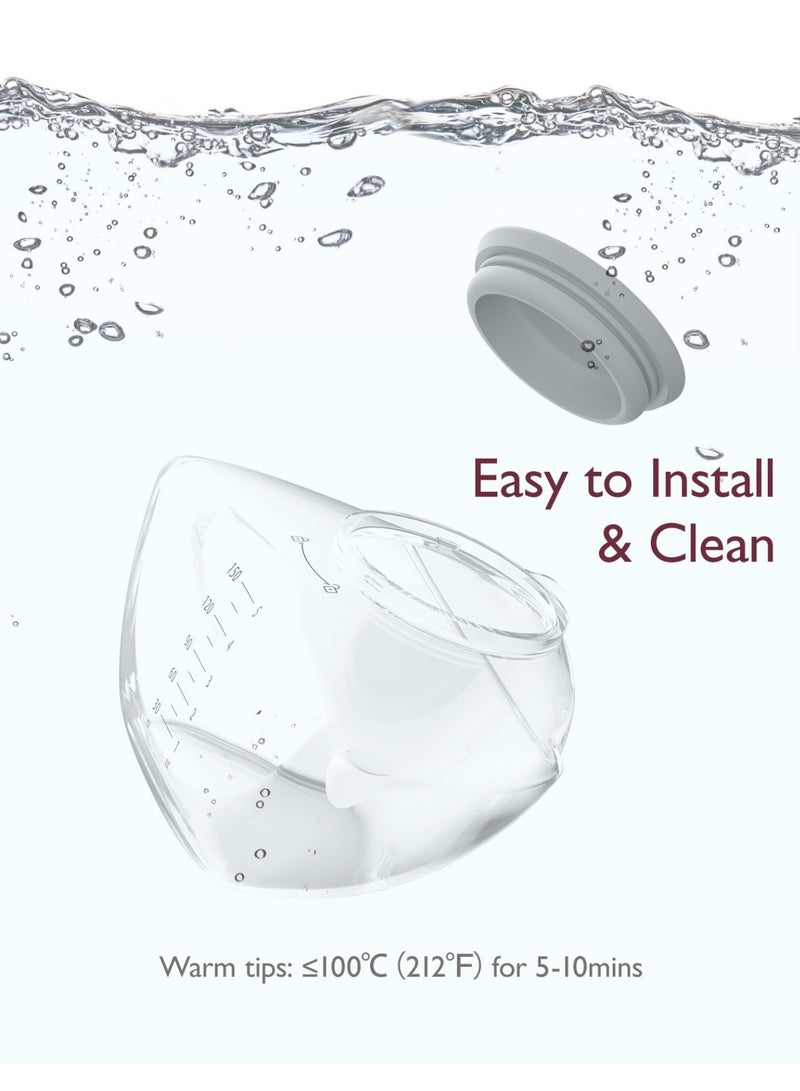 Momcozy ملحقات استبدال أصلية لتدفق الهاتف المحمول المحسن | M9 المحسن، أجزاء الرضاعة الطبيعية الأصلية M9 المحسن، حاوية - Image 3