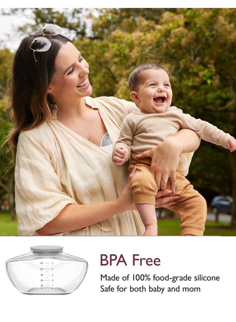 Momcozy ملحقات استبدال أصلية لتدفق الهاتف المحمول المحسن | M9 المحسن، أجزاء الرضاعة الطبيعية الأصلية M9 المحسن، حاوية - Image 4