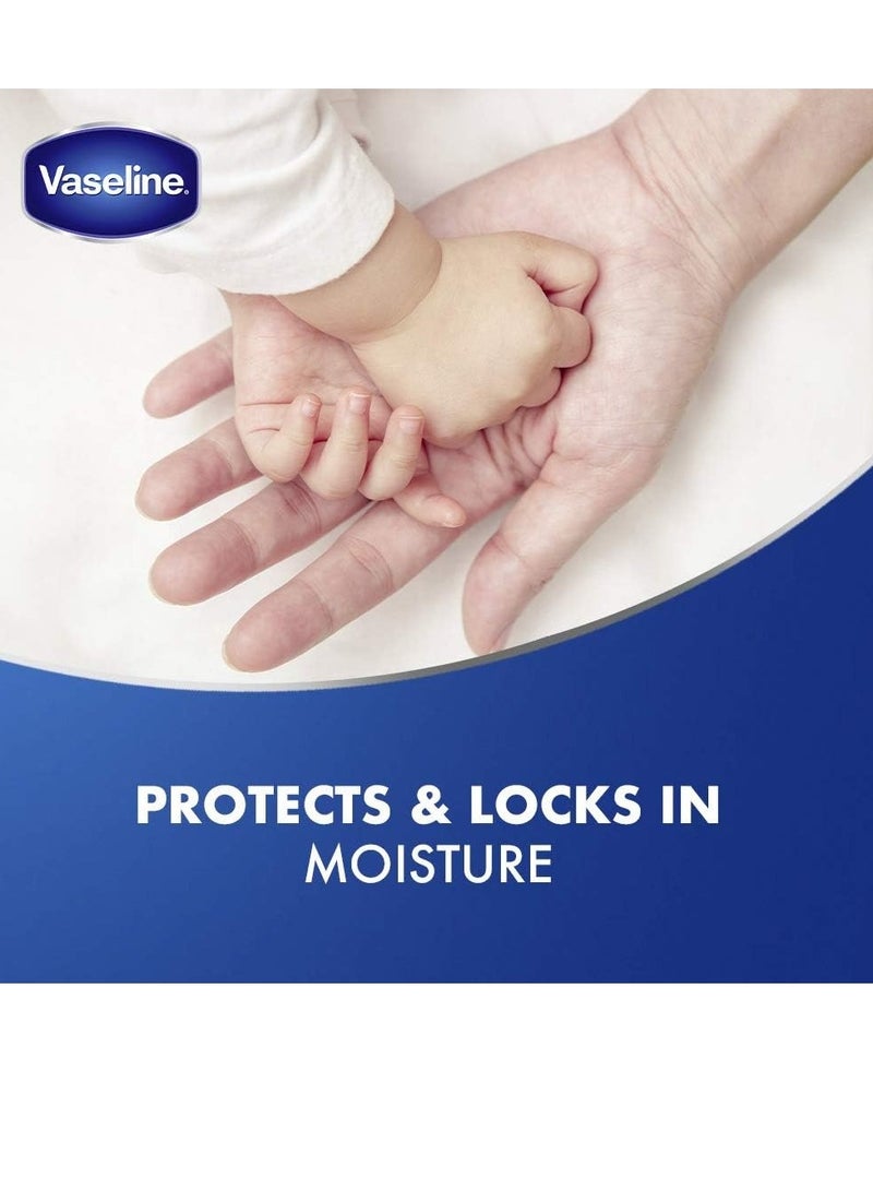 فازلين 100% جل بترولي نقي للعناية ببشرة الطفل، مهدئ وواقي، مضاد للحساسية ولطيف على البشرة، 450 مل - Image 3