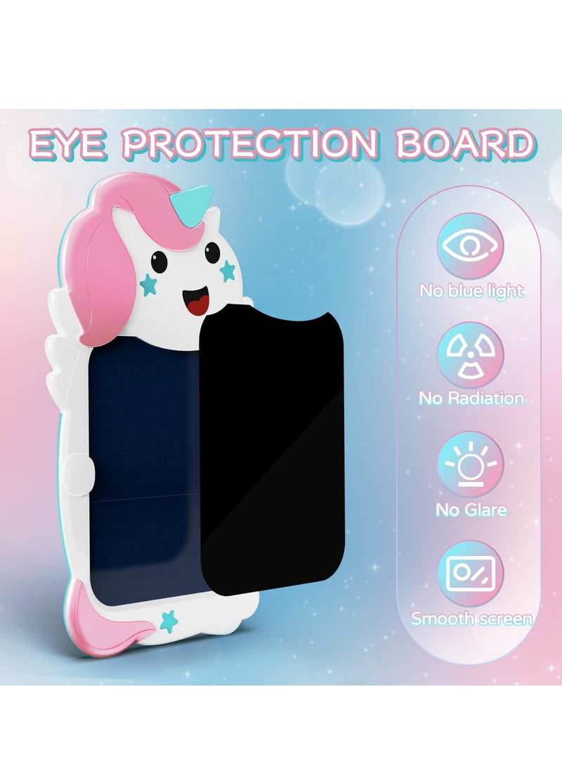 SYOSI Unicorn Lcd Writing Tablet for Kids, 8.5 Inch Colorful Doodle Drawing Pad Reusable Electronic Light Board Educational Learning Toys for Children Students Girls Boys - Image 3