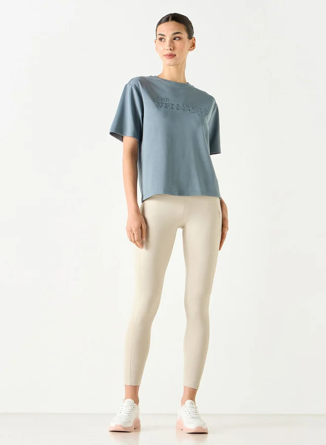 ADOT by Splash Leggings with Elasticated Waistband and Zip Pocket