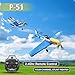 jaming RC Plane 4 Channel P51D Mustang Fighter for Adults and Kids4 Channel Remote Control Airplane RTF with 6Axis Gyro3D Aerobatics24GHz Radio Controlled Aircraft for Beginners - Image 4