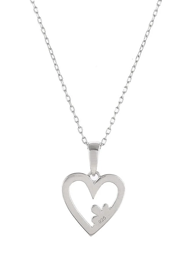 VOYLLA Valentine's Day Collection Heart and Clover Pendant