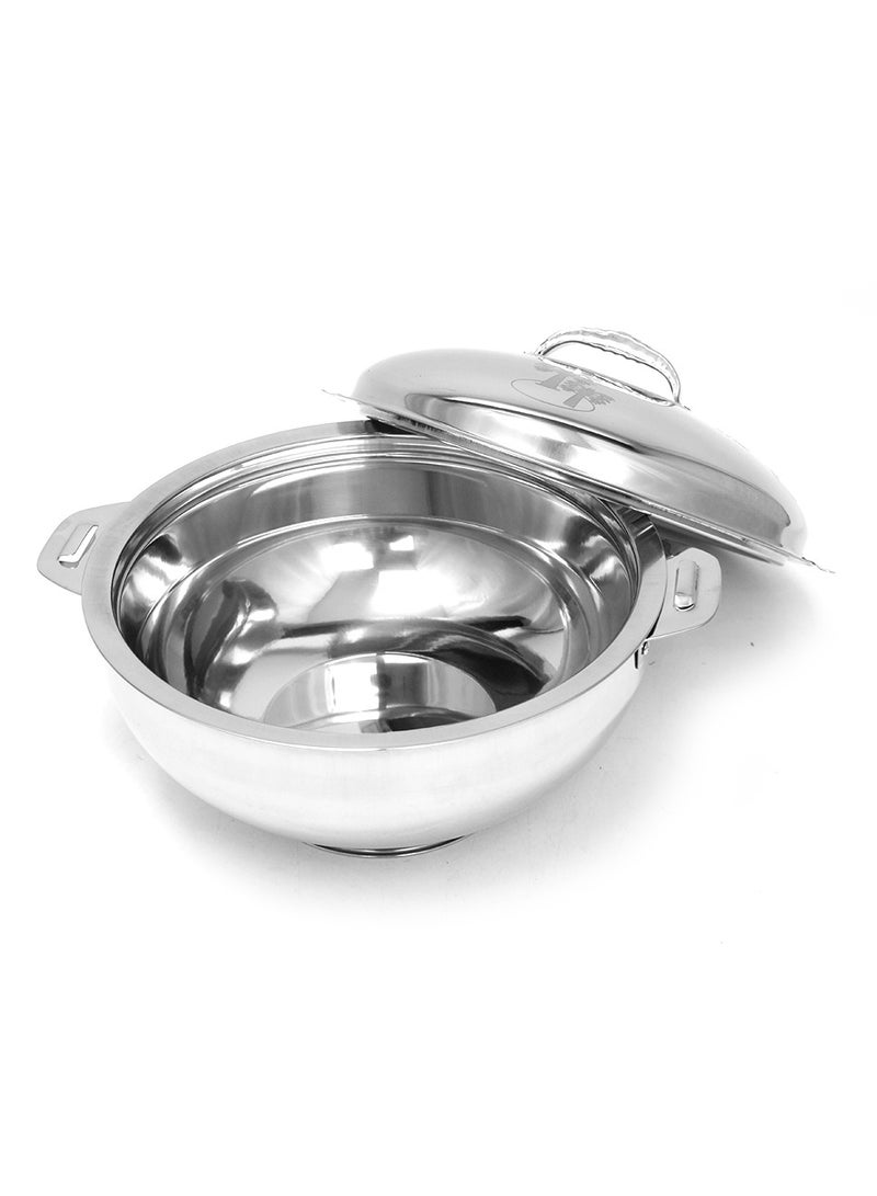 National 6000ml Stainless Steel Premium Casserole Hotpot With Lid For Warming Food. Large silver thermal insulated serving bowl food warmer container for family dinners catering and parties - Image 2