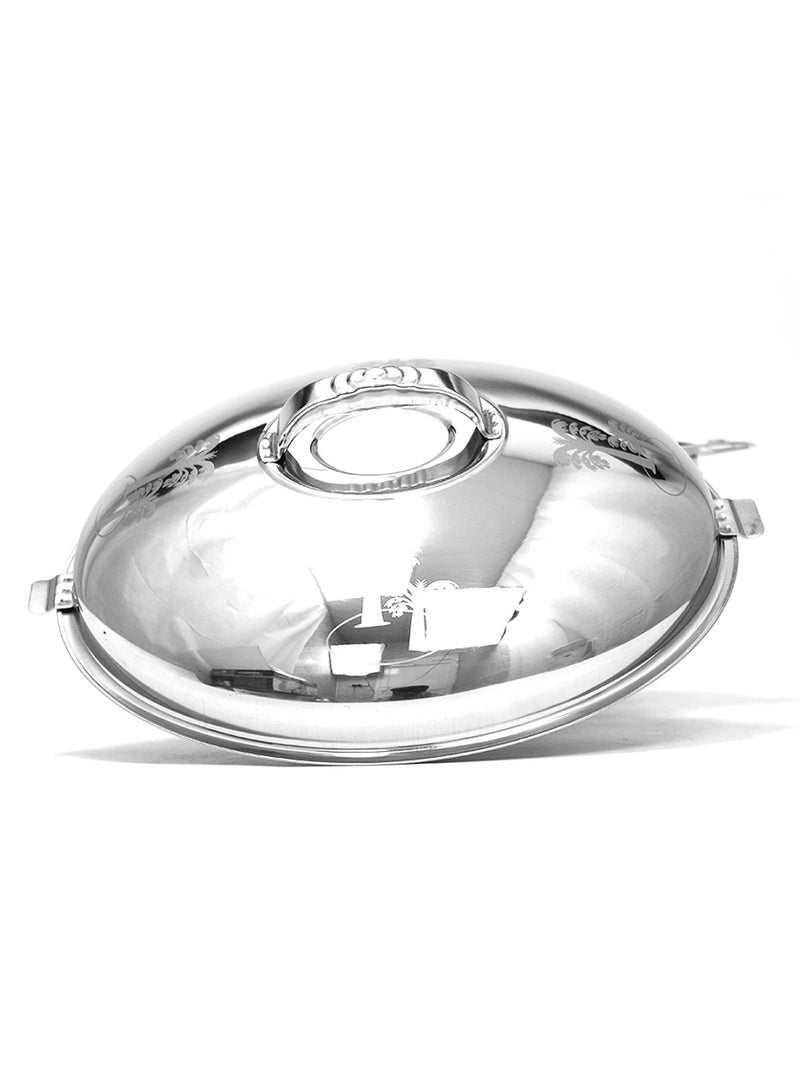 National 6000ml Stainless Steel Premium Casserole Hotpot With Lid For Warming Food. Large silver thermal insulated serving bowl food warmer container for family dinners catering and parties - Image 3