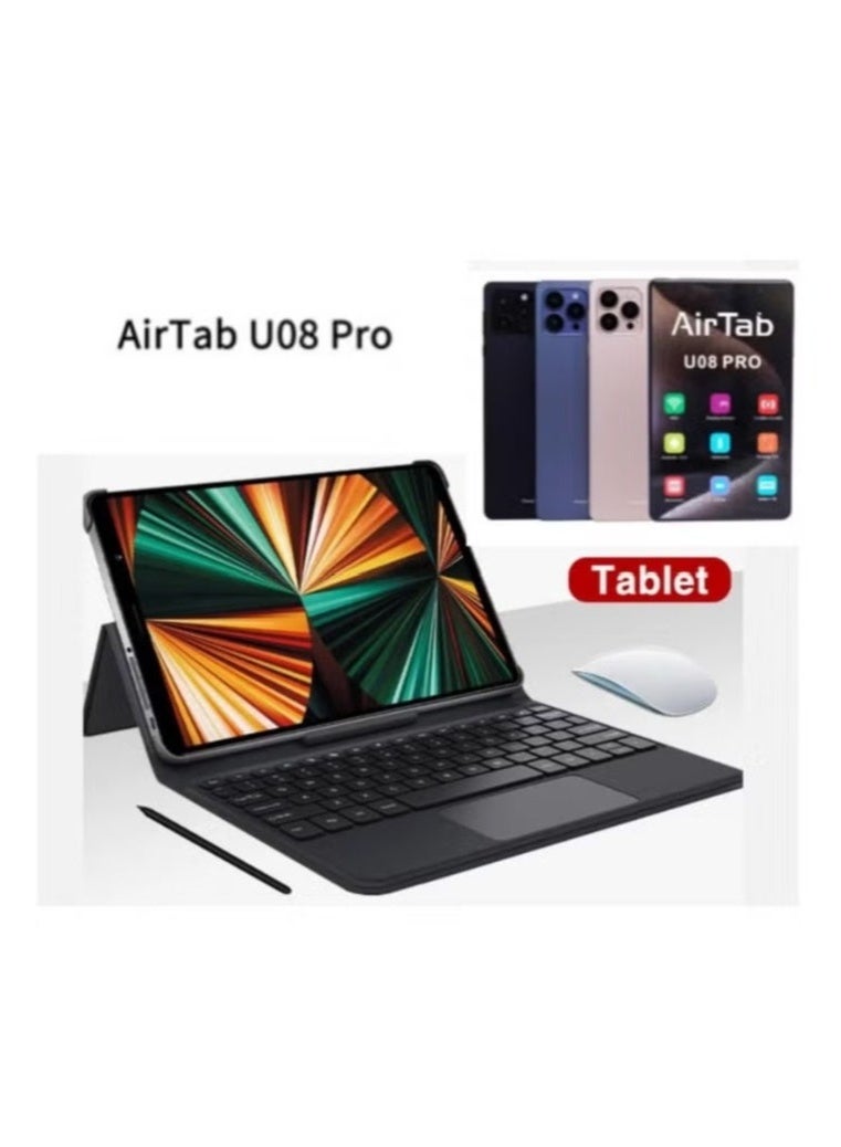 AirTab 8-Inch U08 PRO Smart Android 13 Tablet | 16GB RAM + 1TB ROM | Quad Core Performance | Compact Tablet PC with Keyboard | Wi-Fi + 4G LTE Dual SIM Support | High-Resolution Display | Ideal for Work, Study & Entertainment | Lightweight & Portable - Image 2