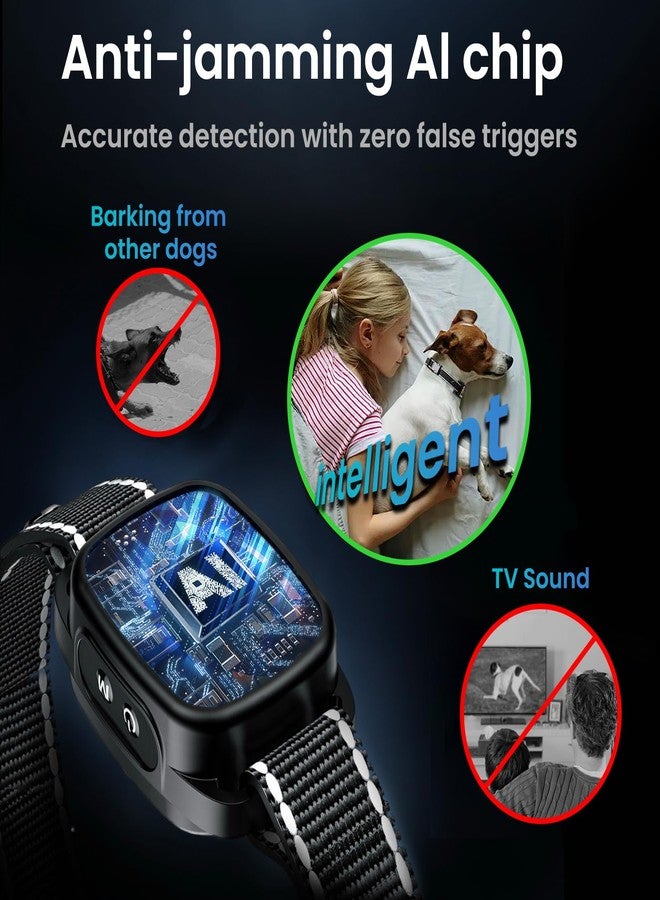 PatteSage Bark Collar, Dog Bark Collar with 6 Adjustable Sensitivity, 3 Mode Beep/Vibration/Beep&Vibration, Rechargeable Smart Barking Collar for Large Medium Dogs, IP67 Waterproof Bark Training Collar - Image 2