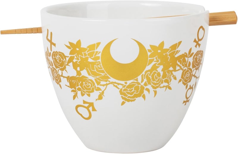 JUST FUNKY Sailor Moon Crystal Foil Printed Ramen Bowl with Chopsticks  16 Oz Sailor Moon Bowl  Sailor Moon Bowl  Kitchen Deco  Coup Bowl  Anime  Official Licensed By Just funky - Image 4